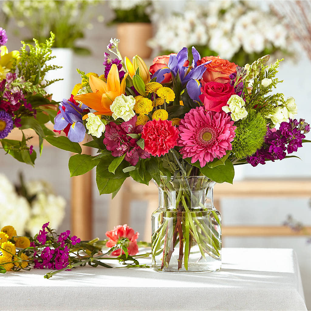 Bold & Bright – A Honeybee Original flower arrangement by Honeybee Floral