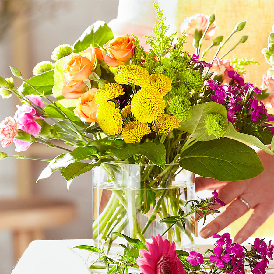 Bold & Bright – A Honeybee Original flower arrangement by Honeybee Floral