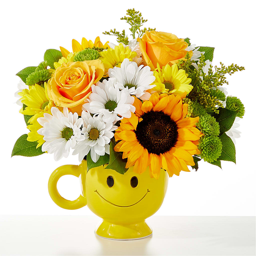 Be Happy Bouquet flower arrangement by Honeybee Floral
