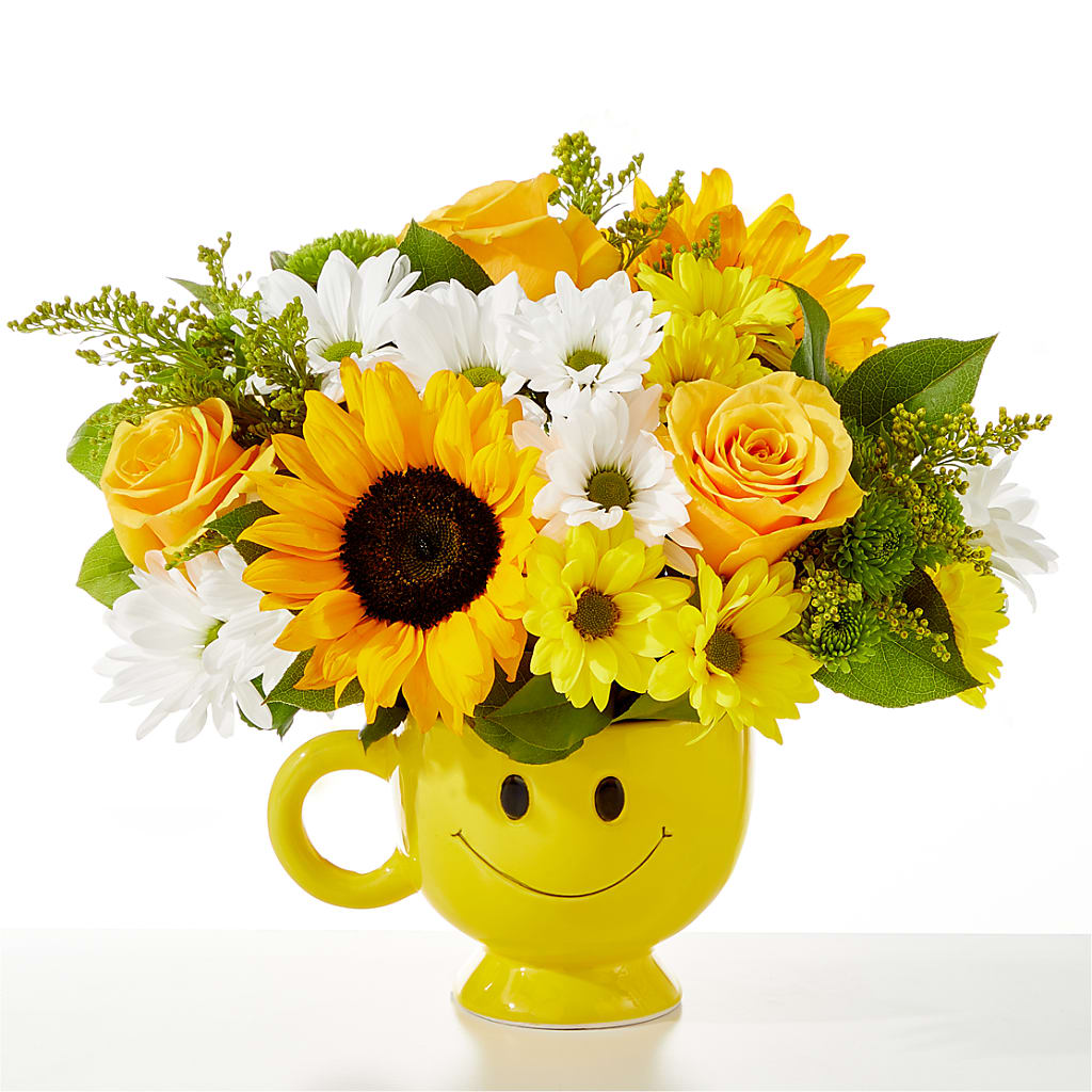 Be Happy Bouquet flower arrangement by Honeybee Floral