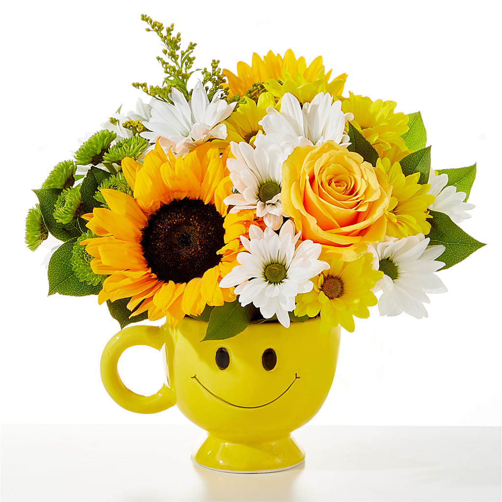 Be Happy Bouquet flower arrangement by Honeybee Floral