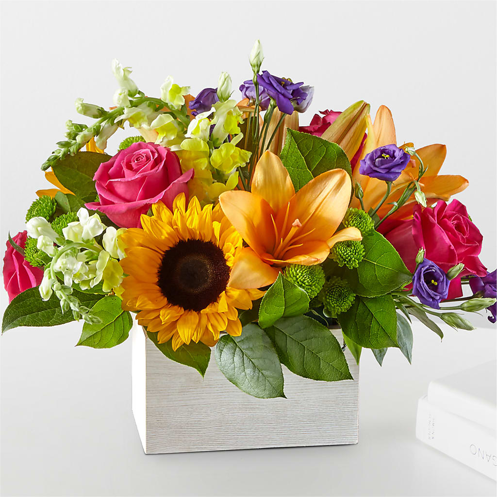 Best Day Box Bouquet flower arrangement by Honeybee Floral