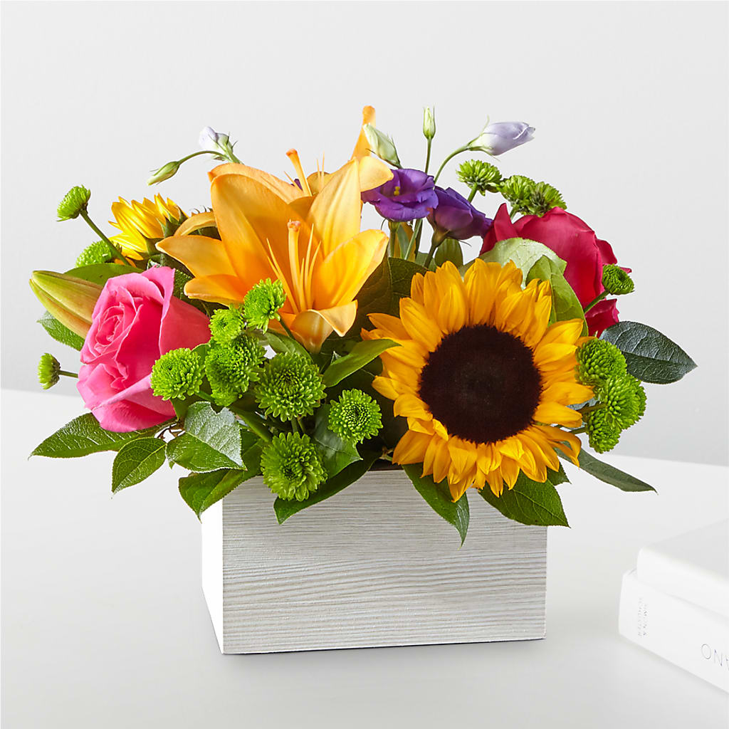 Best Day Box Bouquet flower arrangement by Honeybee Floral