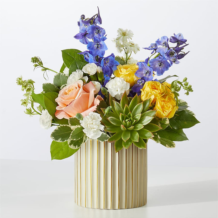 Cobalt Reverie Bouquet flower arrangement by Honeybee Floral