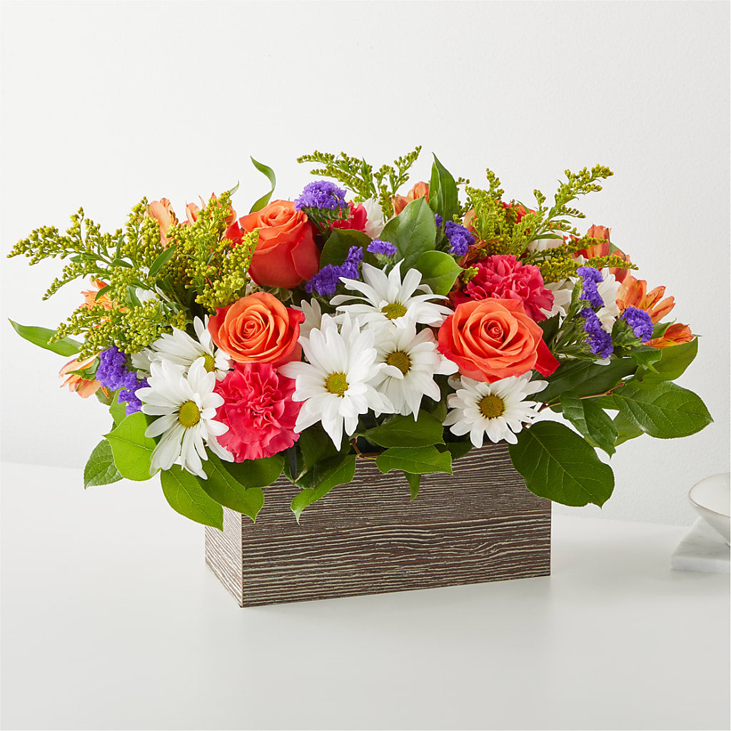 Oopsie Daisy Box Bouquet flower arrangement by Honeybee Floral