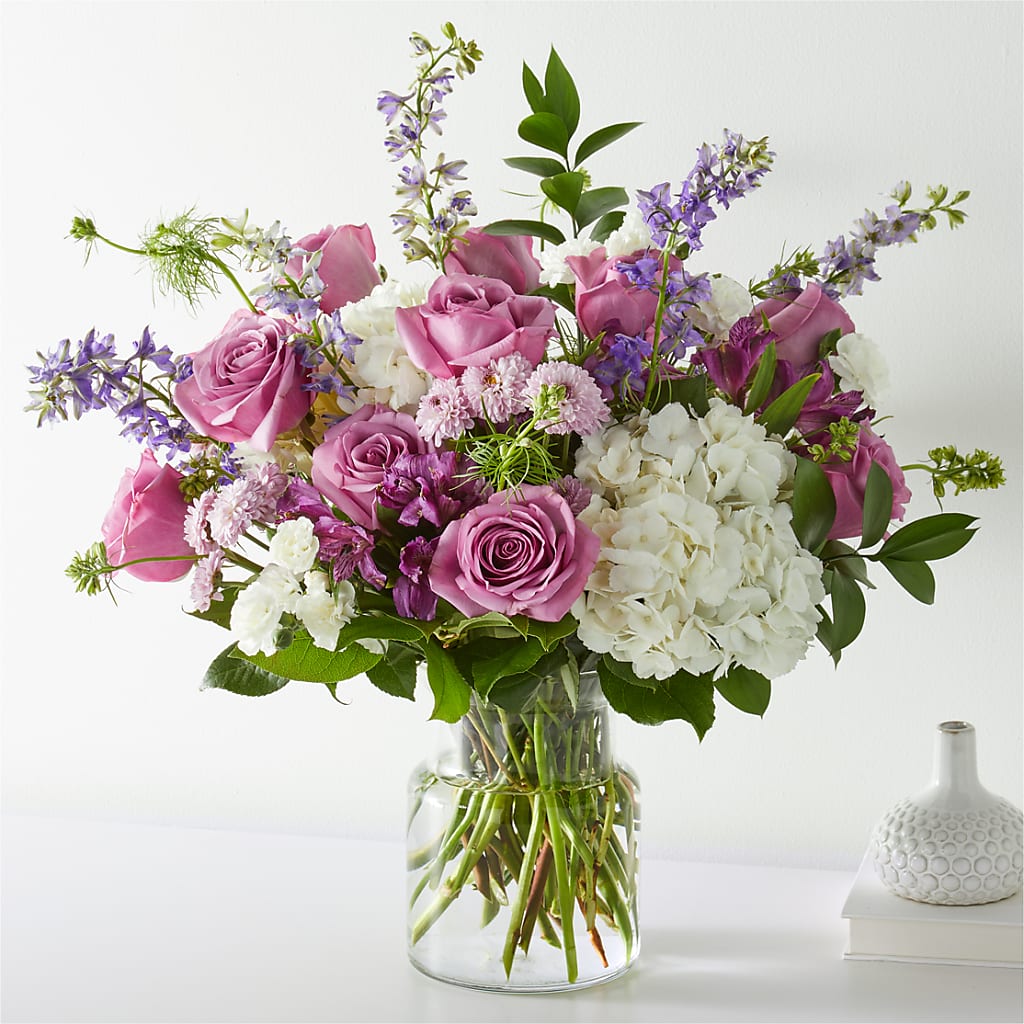Violet Caress Bouquet flower arrangement by Honeybee Floral