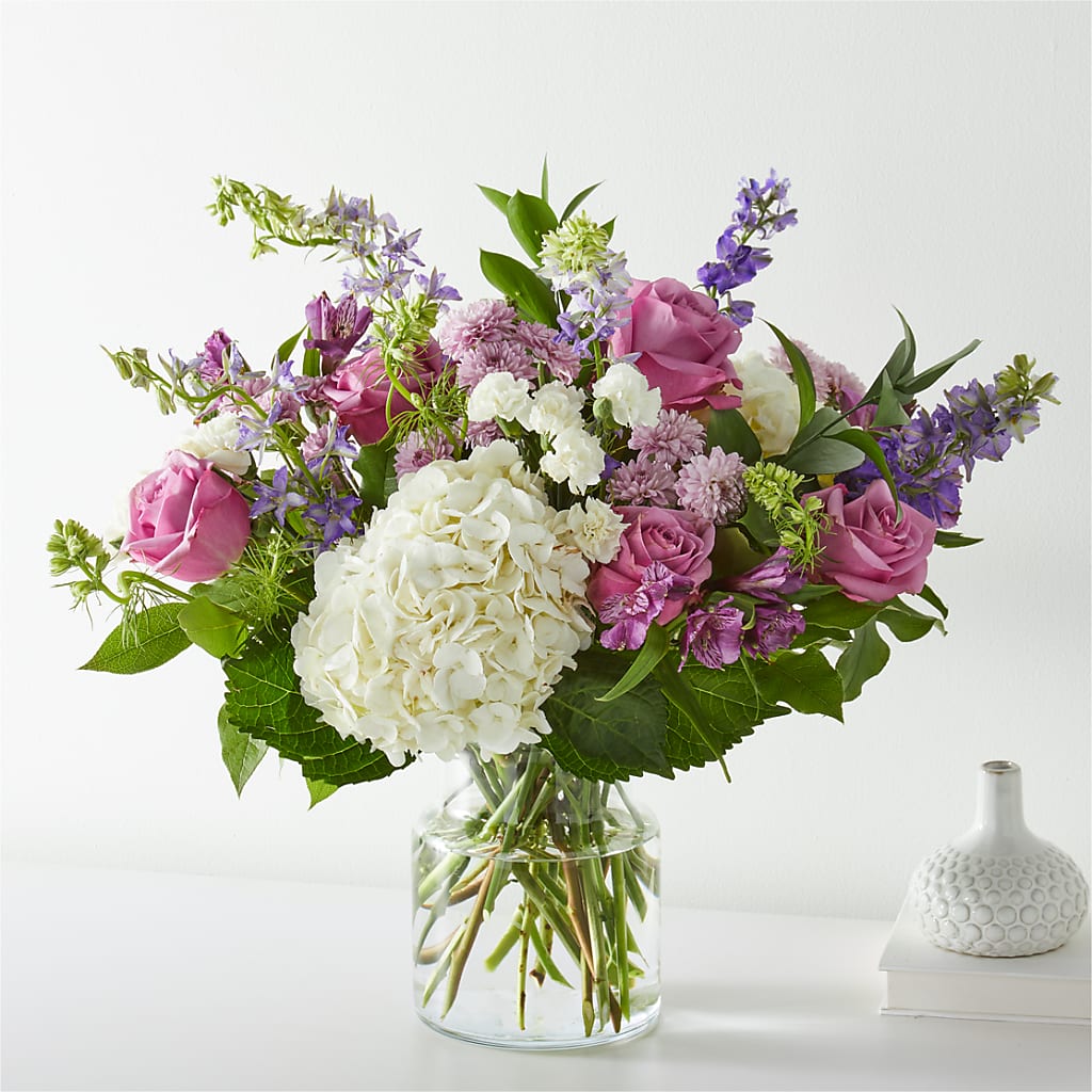 Violet Caress Bouquet flower arrangement by Honeybee Floral