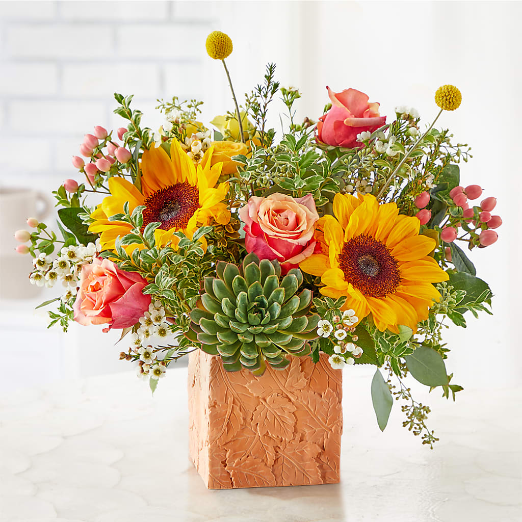 Sunflower Season Bouquet flower arrangement by Honeybee Floral