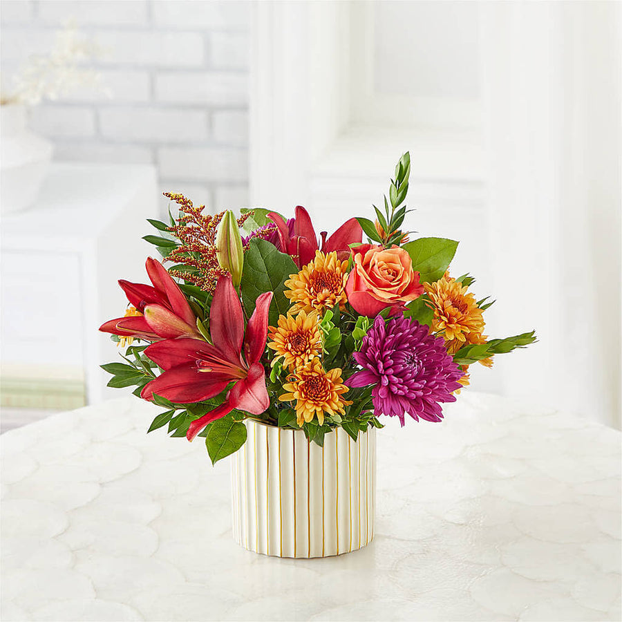 Burgundy Landscape Bouquet flower arrangement by Honeybee Floral