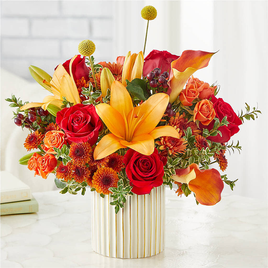 Scarlet Skies Bouquet flower arrangement by Honeybee Floral