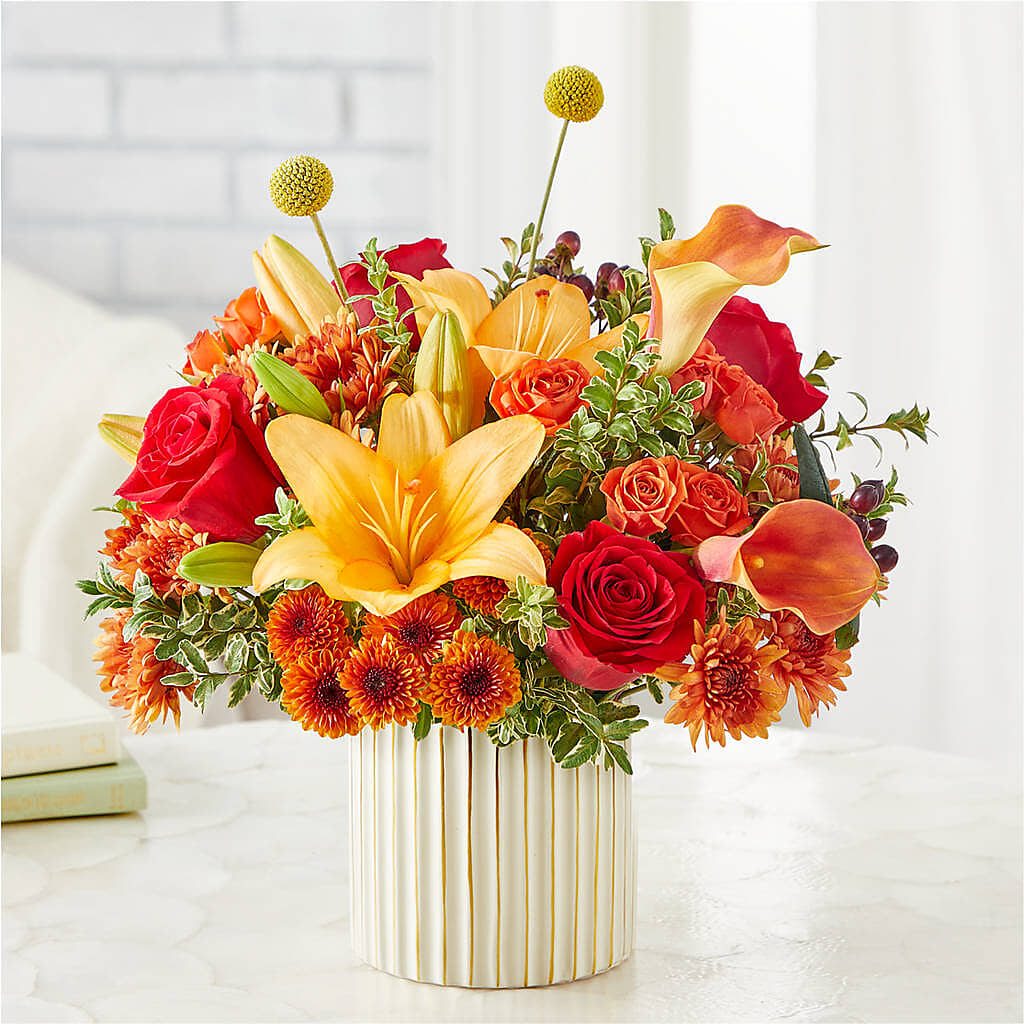 Scarlet Skies Bouquet flower arrangement by Honeybee Floral