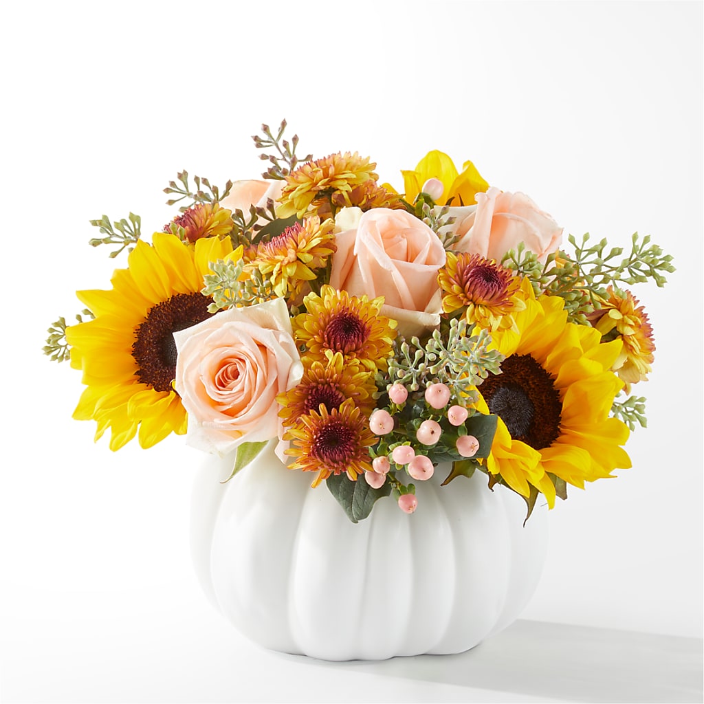 Pumpkin to Talk About Bouquet flower arrangement by Honeybee Floral