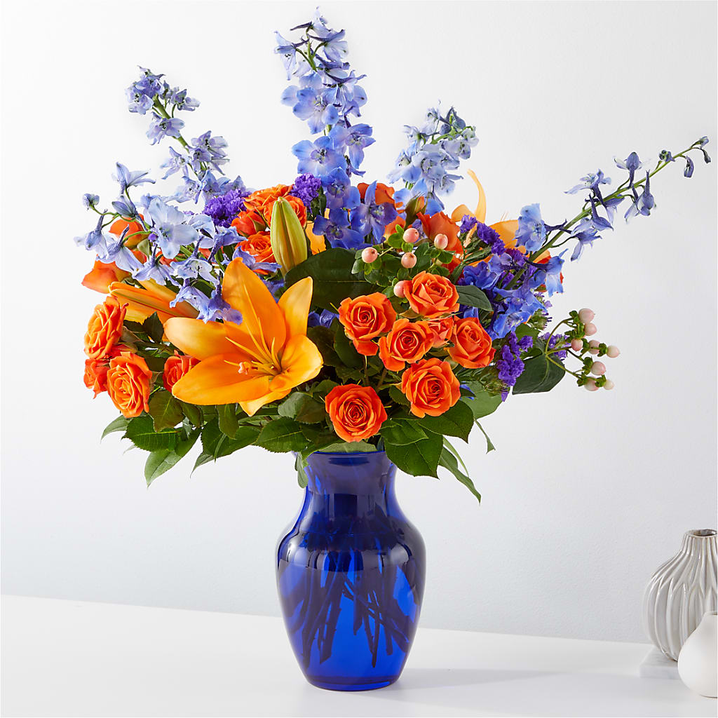 Radiant Citrus Bouquet flower arrangement by Honeybee Floral