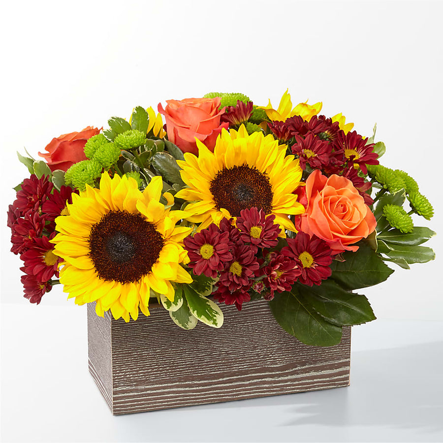 Happy Harvest Garden flower arrangement by Honeybee Floral