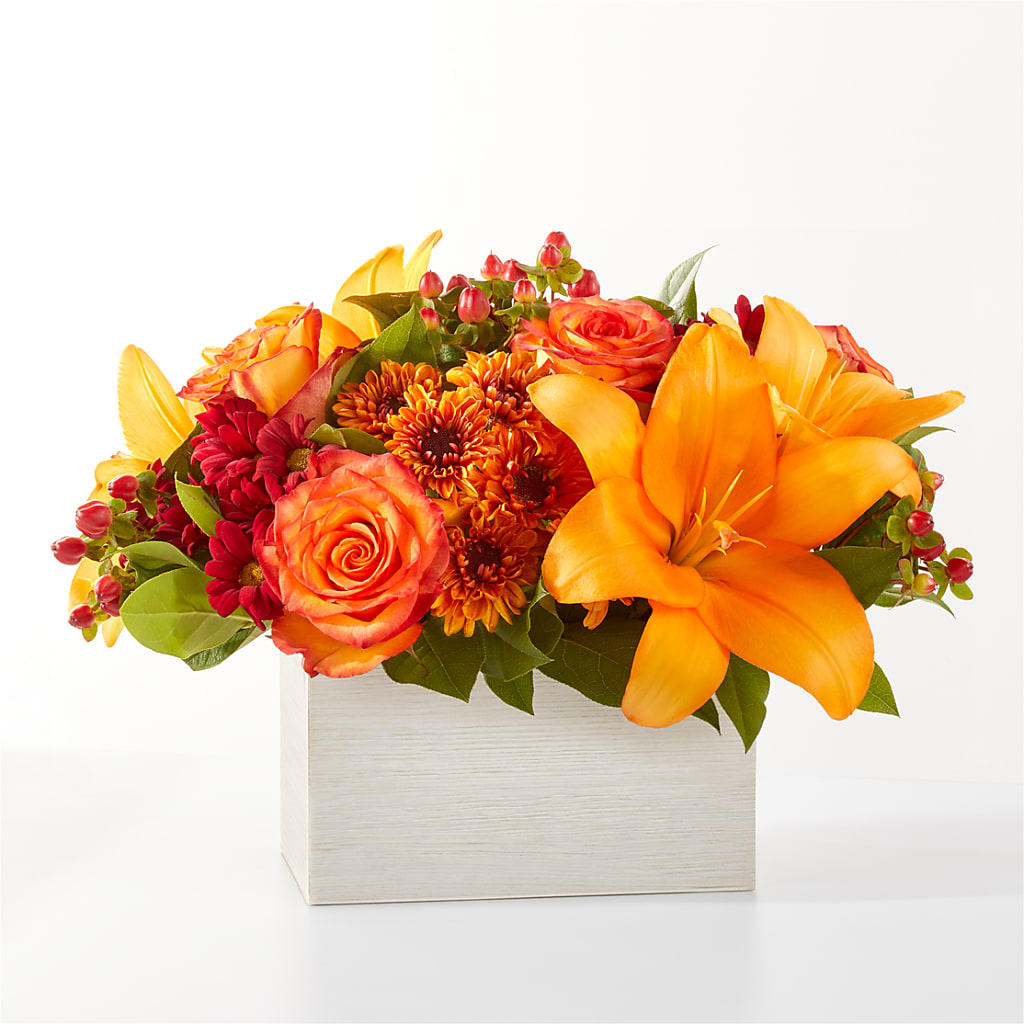 Backyard Bonfire Bouquet flower arrangement by Honeybee Floral