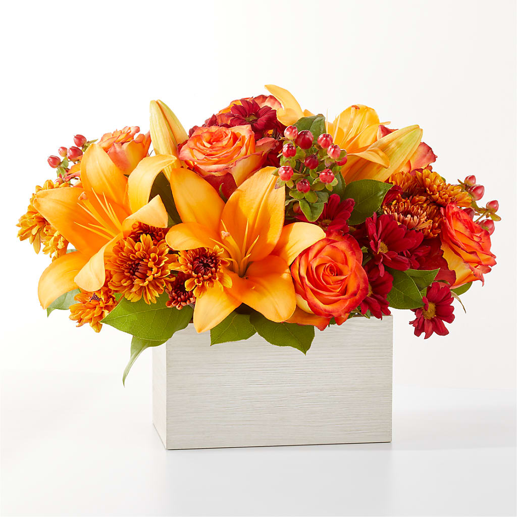 Backyard Bonfire Bouquet flower arrangement by Honeybee Floral
