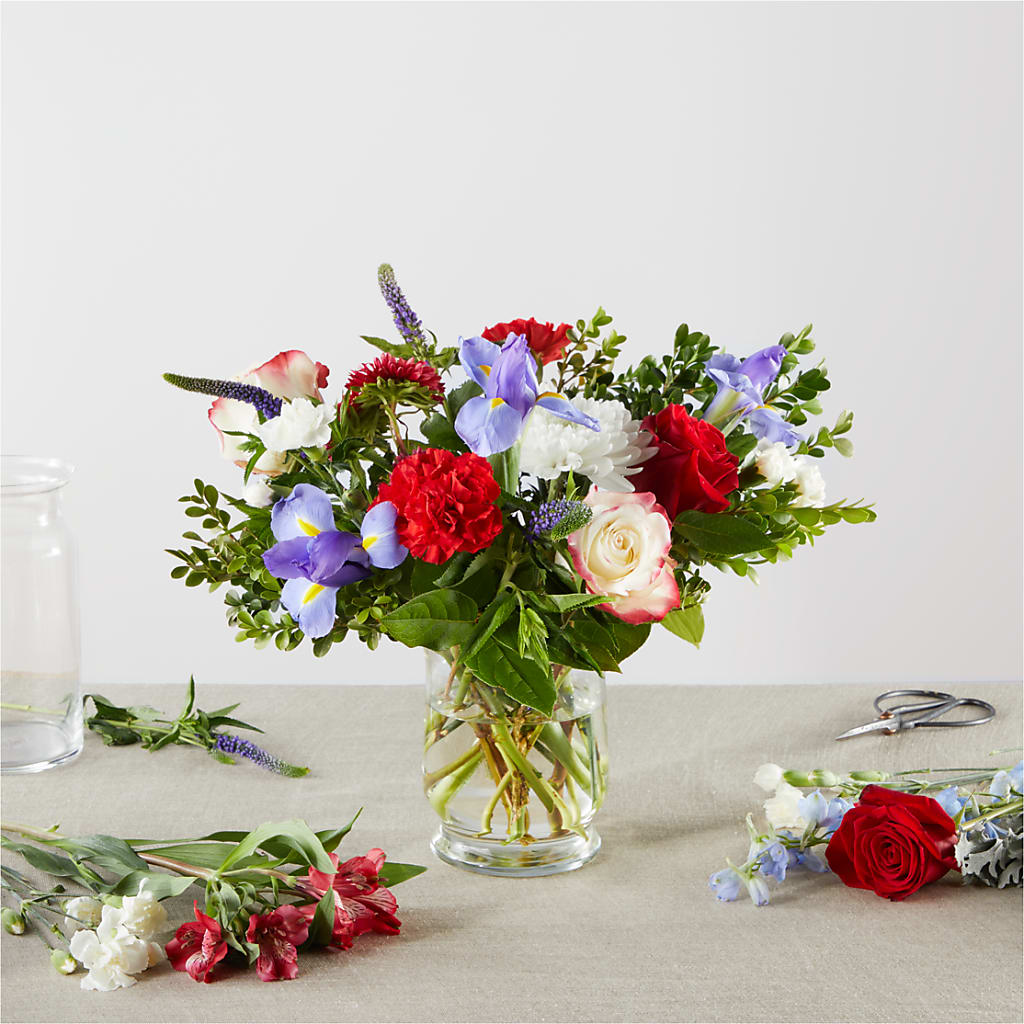 Star Spangled - A Honeybee Original flower arrangement by Honeybee Floral