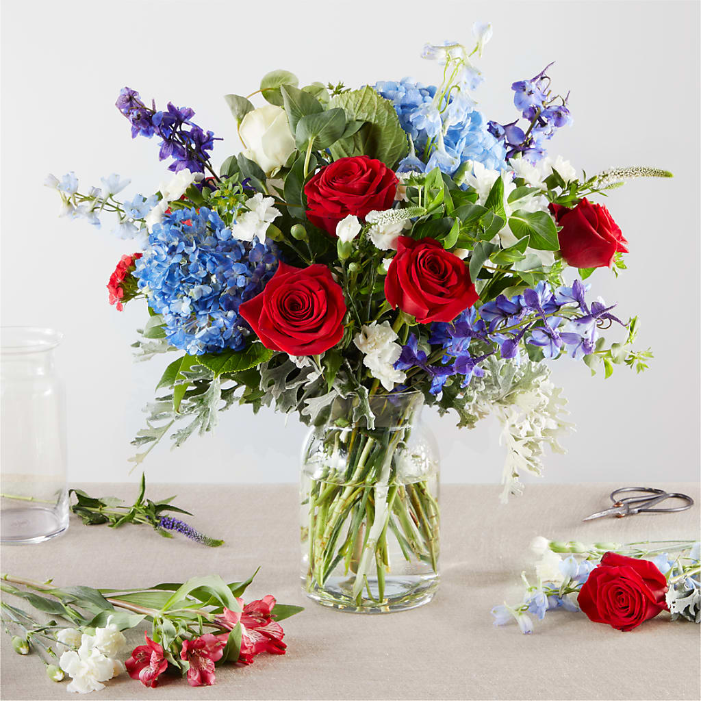 Star Spangled - A Honeybee Original flower arrangement by Honeybee Floral
