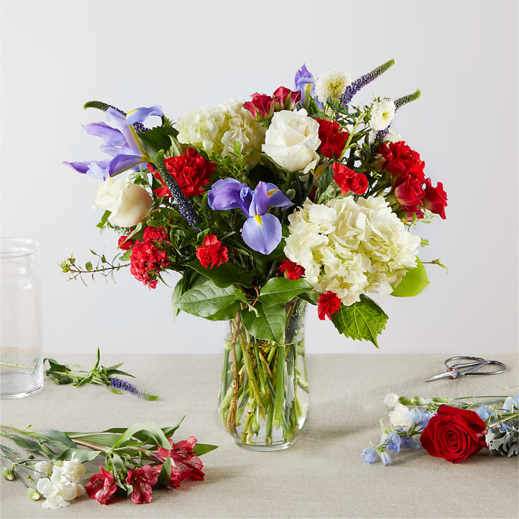 Star Spangled - A Honeybee Original flower arrangement by Honeybee Floral