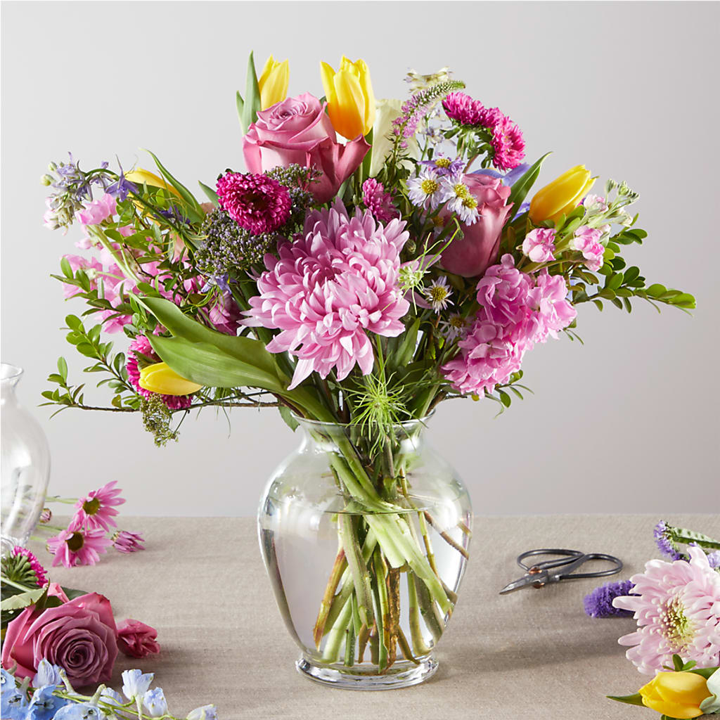 Pastel Tradition - A Honeybee Original flower arrangement by Honeybee Floral