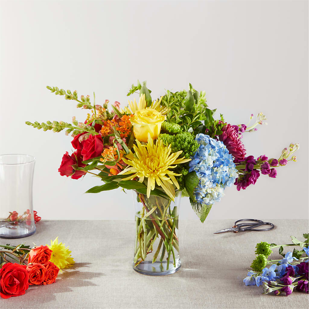 Summer Spectra - A Honeybee Original flower arrangement by Honeybee Floral