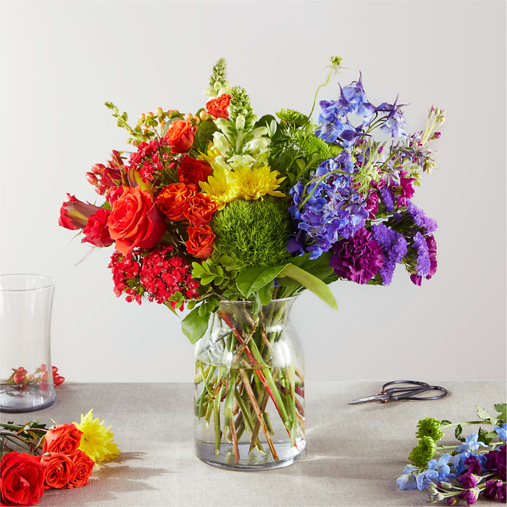 Summer Spectra - A Honeybee Original flower arrangement by Honeybee Floral