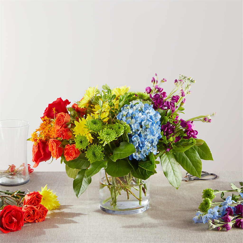 Summer Spectra - A Honeybee Original flower arrangement by Honeybee Floral