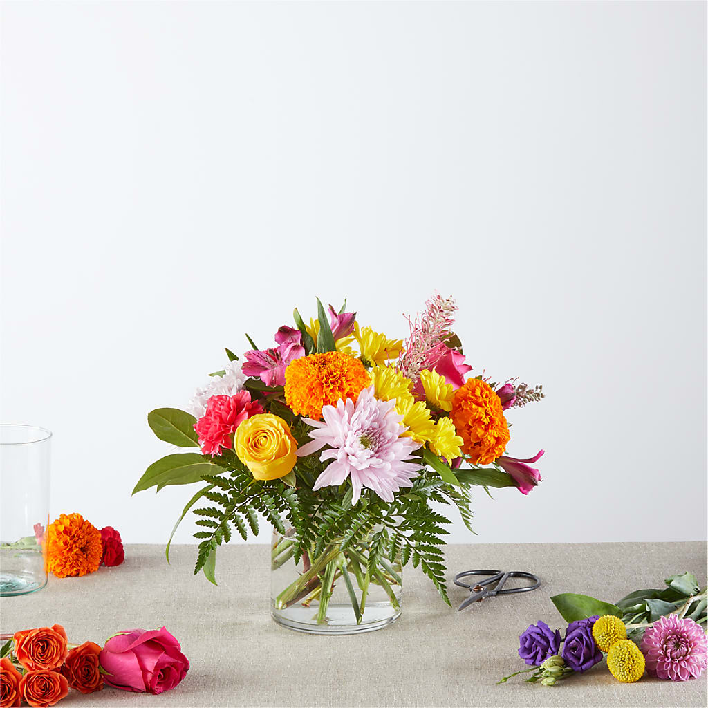 Feast of Color – A Honeybee Original flower arrangement by Honeybee Floral
