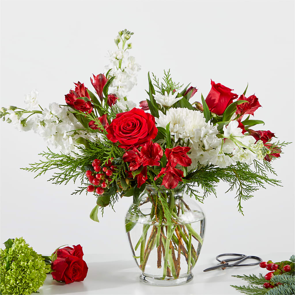 Merry Moment Bouquet – A Honeybee Original flower arrangement by Honeybee Floral