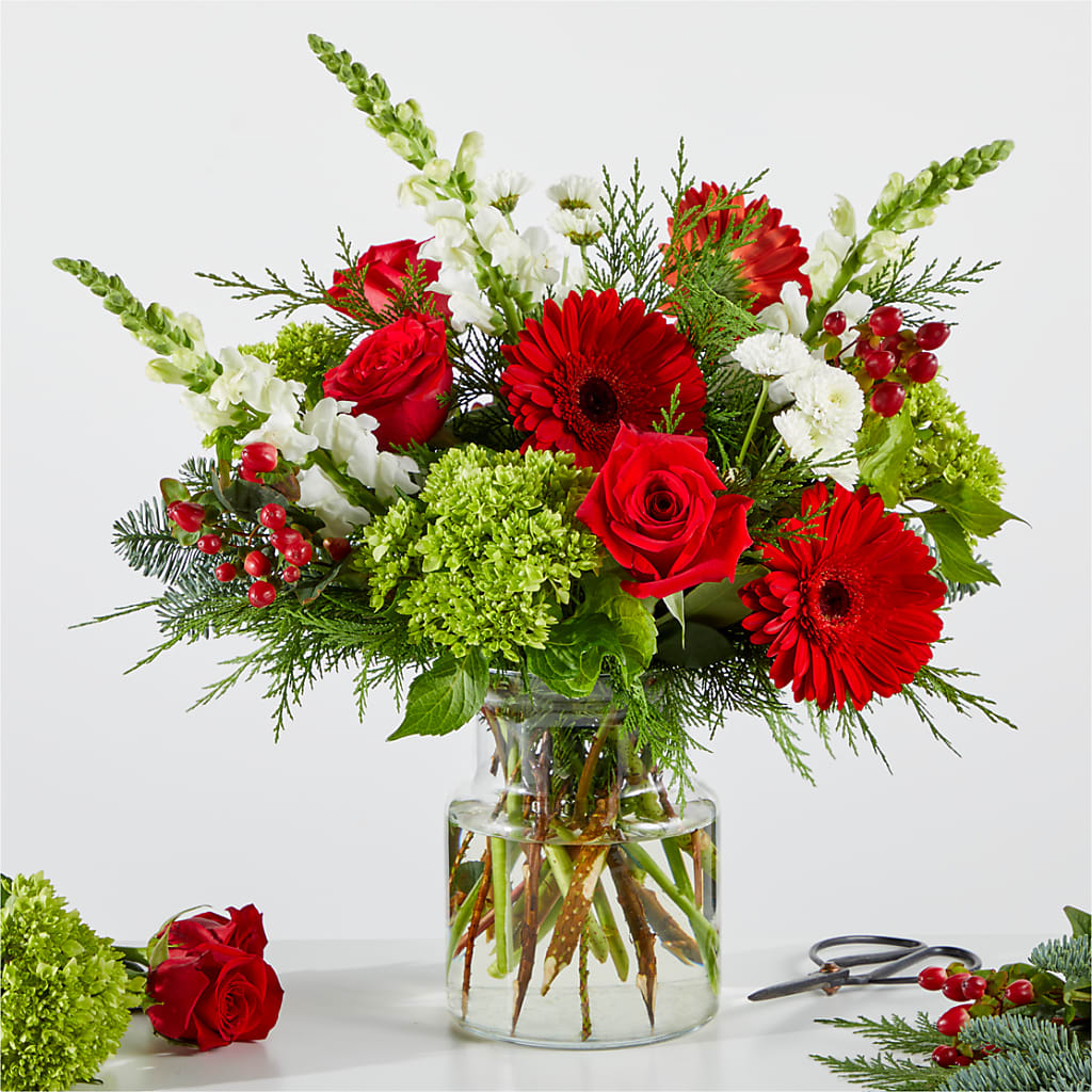Merry Moment Bouquet – A Honeybee Original flower arrangement by Honeybee Floral