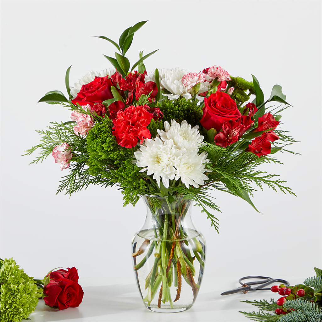 Merry Moment Bouquet – A Honeybee Original flower arrangement by Honeybee Floral