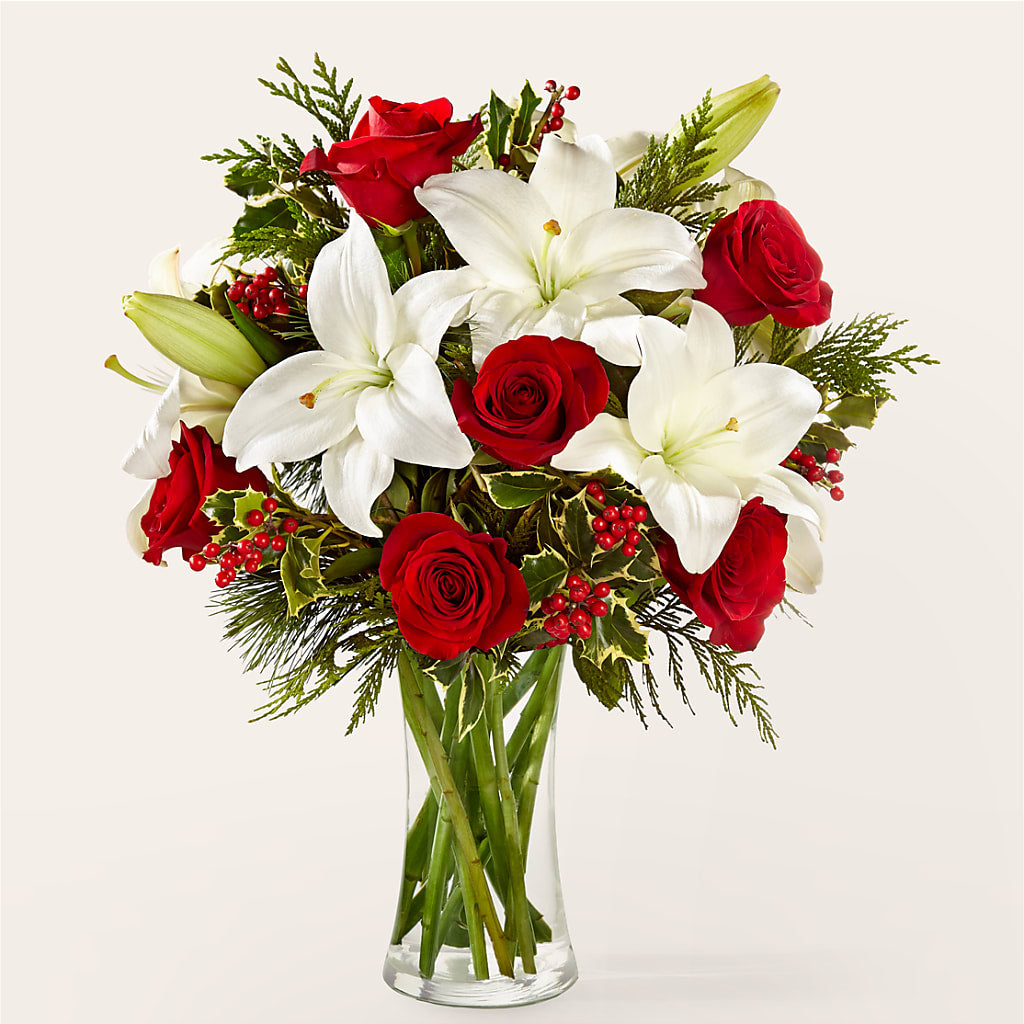 Sparkling Snowflakes Bouquet flower arrangement by Honeybee Floral