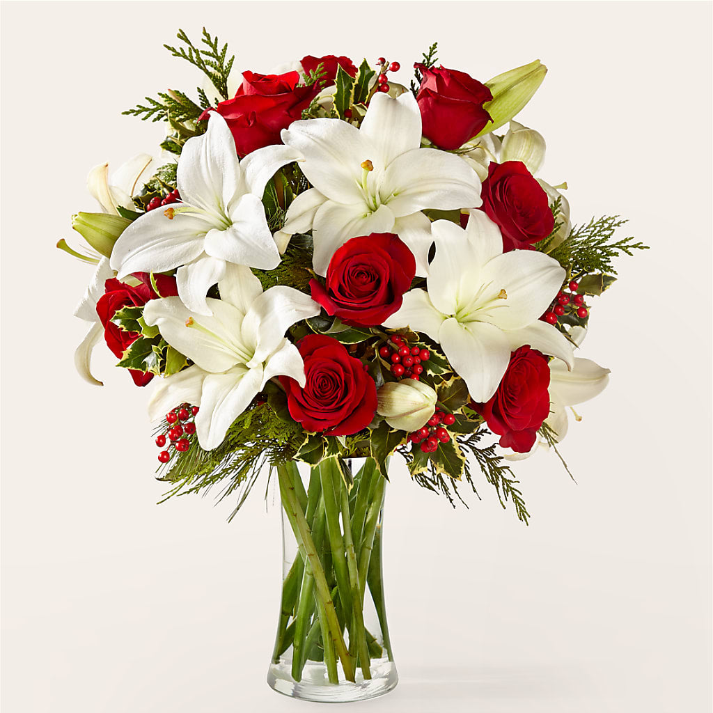 Sparkling Snowflakes Bouquet flower arrangement by Honeybee Floral