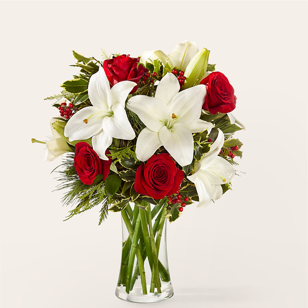 Sparkling Snowflakes Bouquet flower arrangement by Honeybee Floral