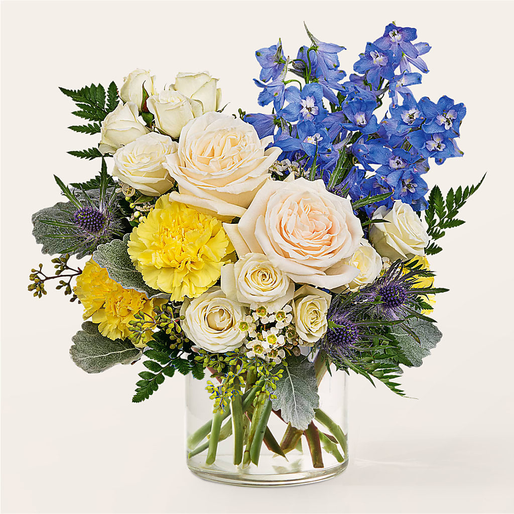 Lemon Sorbet Bouquet flower arrangement by Honeybee Floral