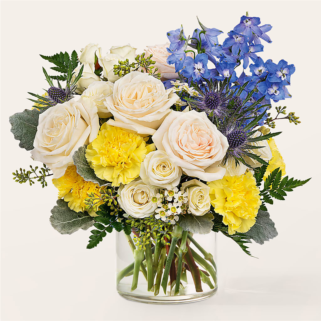 Lemon Sorbet Bouquet flower arrangement by Honeybee Floral