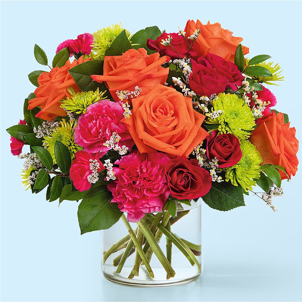 Colorful Carnival Bouquet flower arrangement by Honeybee Floral