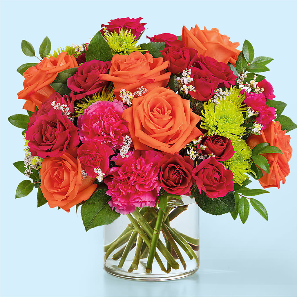 Colorful Carnival Bouquet flower arrangement by Honeybee Floral