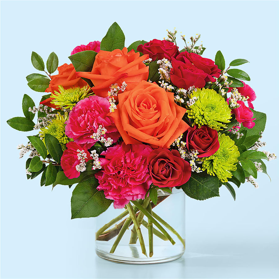 Colorful Carnival Bouquet flower arrangement by Honeybee Floral
