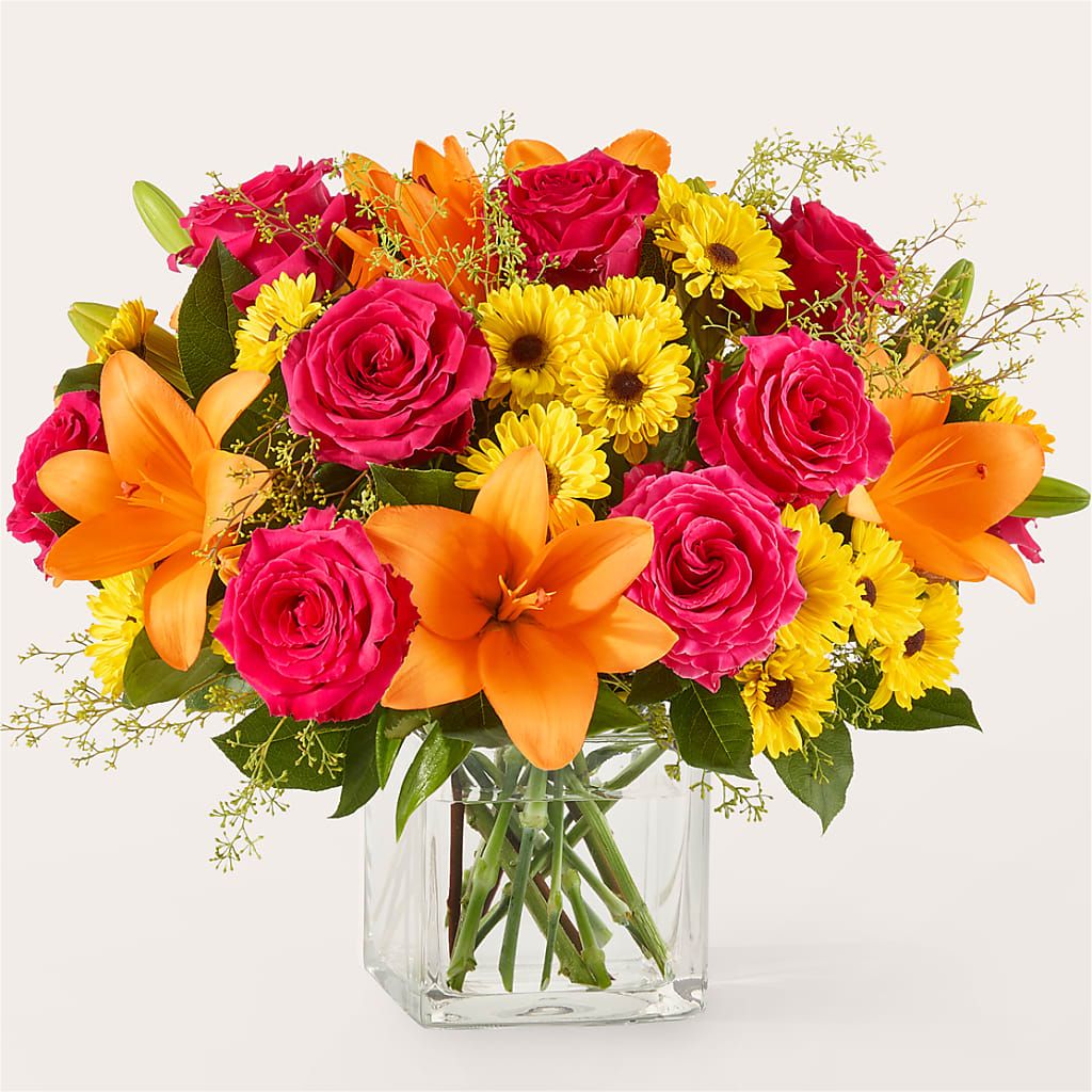 Neon Lights Bouquet flower arrangement by Honeybee Floral