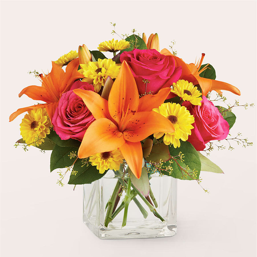 Neon Lights Bouquet flower arrangement by Honeybee Floral