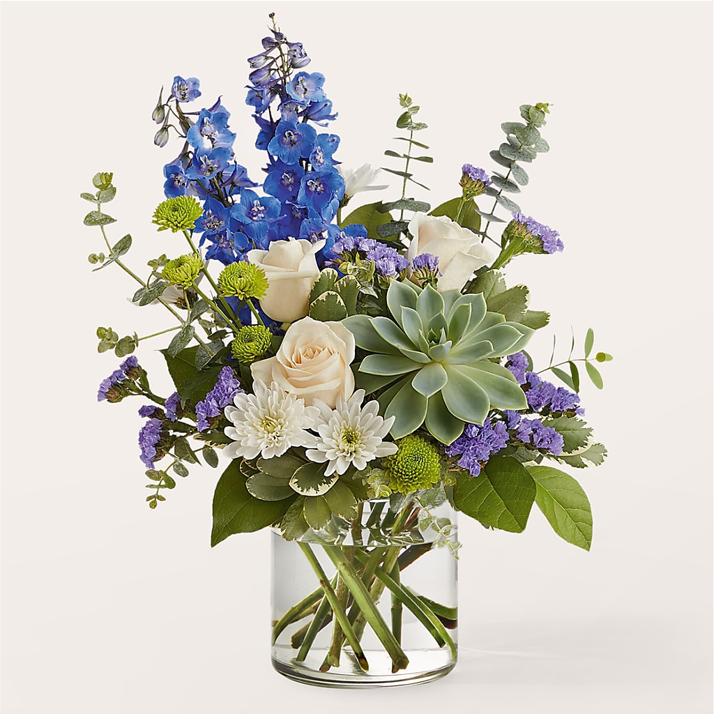 Cerulean Waves Bouquet flower arrangement by Honeybee Floral