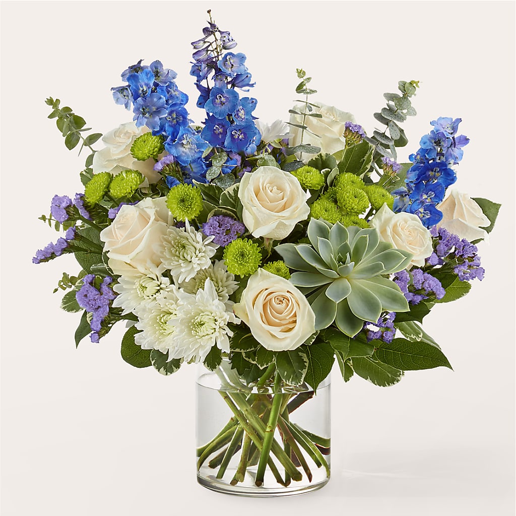 Cerulean Waves Bouquet flower arrangement by Honeybee Floral