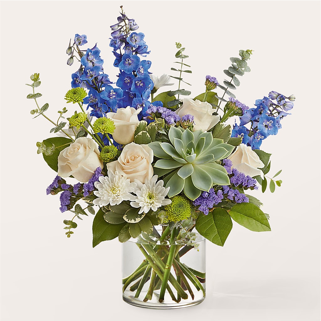 Cerulean Waves Bouquet flower arrangement by Honeybee Floral