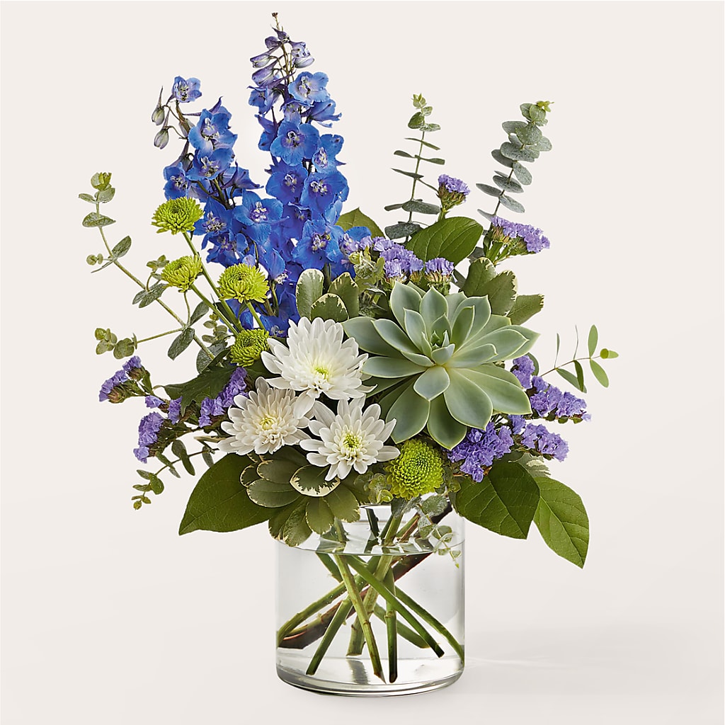Cerulean Waves Bouquet flower arrangement by Honeybee Floral