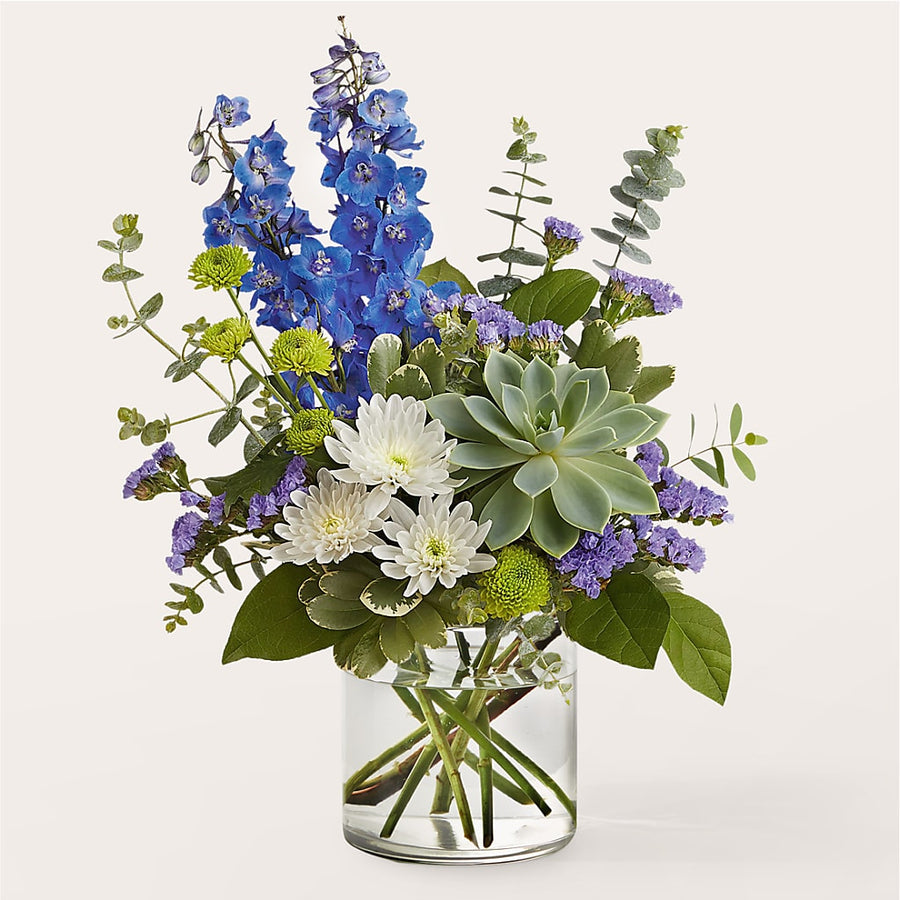 Cerulean Waves Bouquet flower arrangement by Honeybee Floral