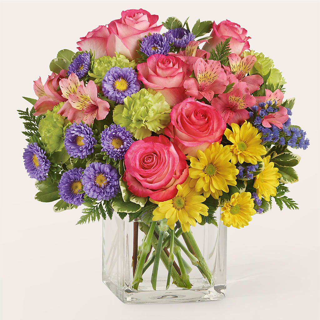 Candy Jar Bouquet flower arrangement by Honeybee Floral