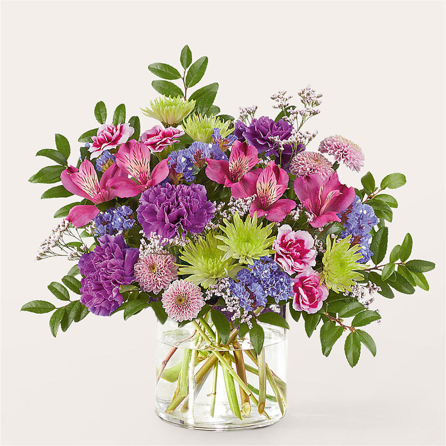 Glass Half Full Bouquet flower arrangement by Honeybee Floral