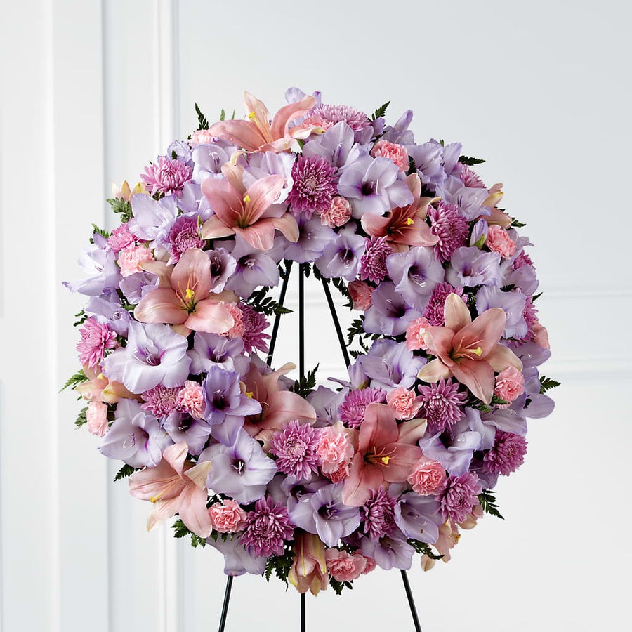 Beloved Friend Wreath flower arrangement by Honeybee Floral