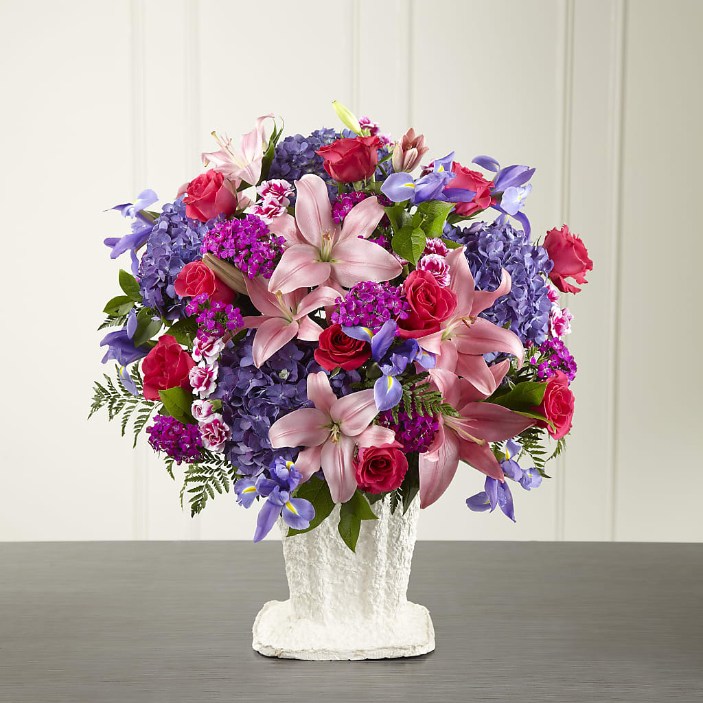 We Fondly Remember Arrangement flower arrangement by Honeybee Floral